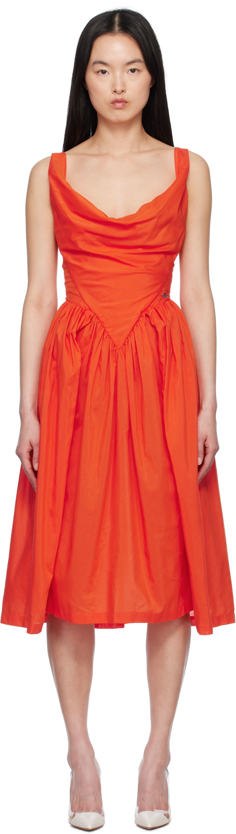 Mekko Vivienne Westwood Vivienne Westwood Sunday Midi Dress Oranssi | 1101032Z-W012U-