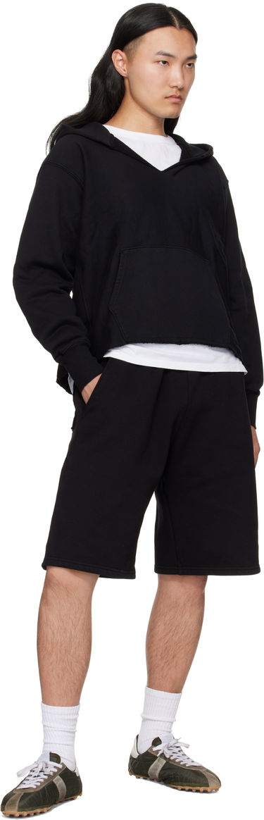 Huppari LES TIEN Heavyweight Cropped Hoodie Ruskea | CF-1091, 3