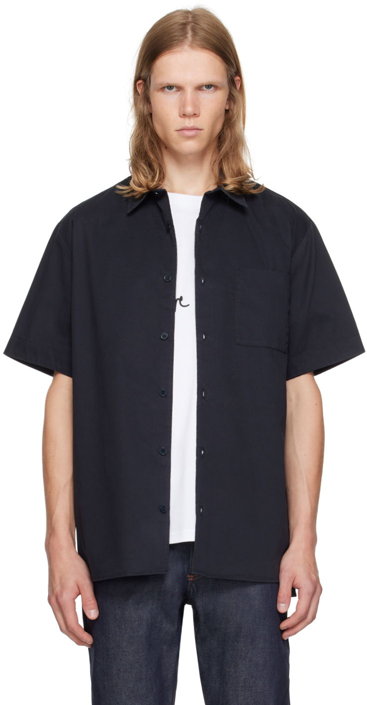 Paita A.P.C. Navy Ralph Shirt Musta | COGZR-H12589