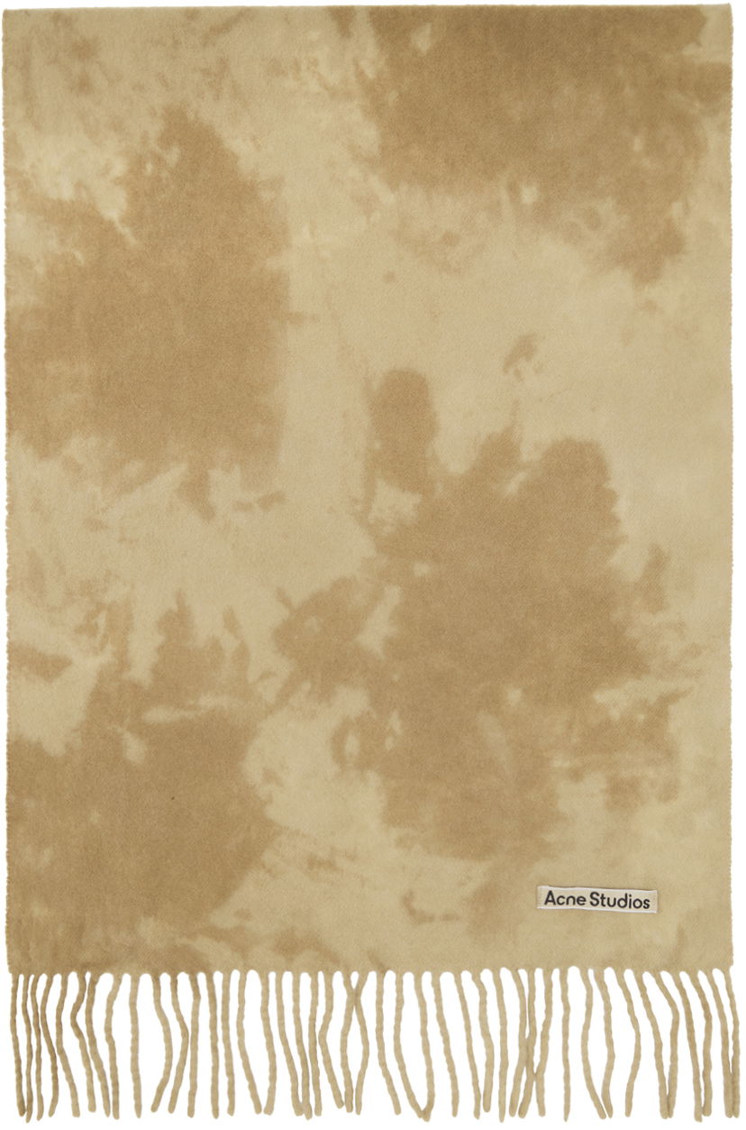Huivi Acne Studios Tie-Dye Scarf Beige | CA0297-