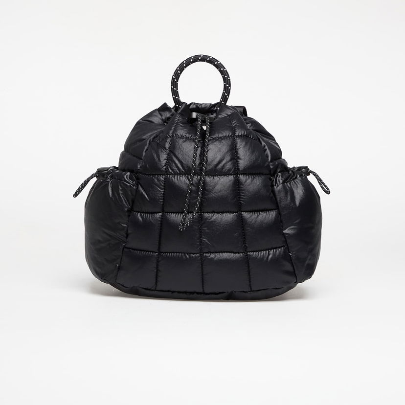 Reppu Nike Quilted Drawstring Top Handle Backpack NSW Puffle Mini Musta | HQ6693-010
