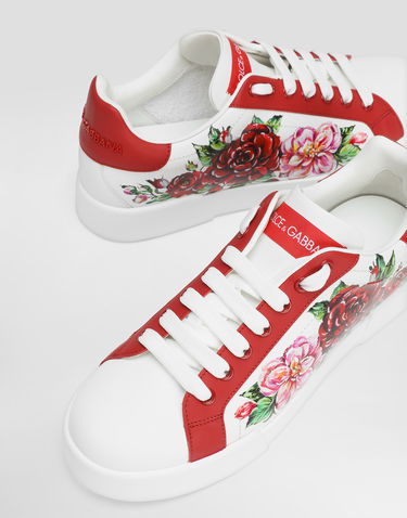 Tennarit ja kengät Dolce & Gabbana Dolce & Gabbana Portofino Print Valkoinen | CK2330AD773HA5PD, 3