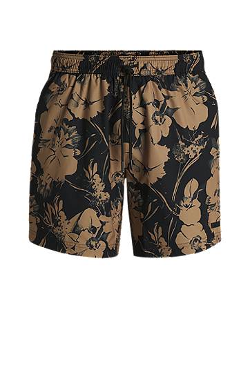 Uimapuvut BOSS Floral-Print Swim Shorts Monivärinen | 50540089