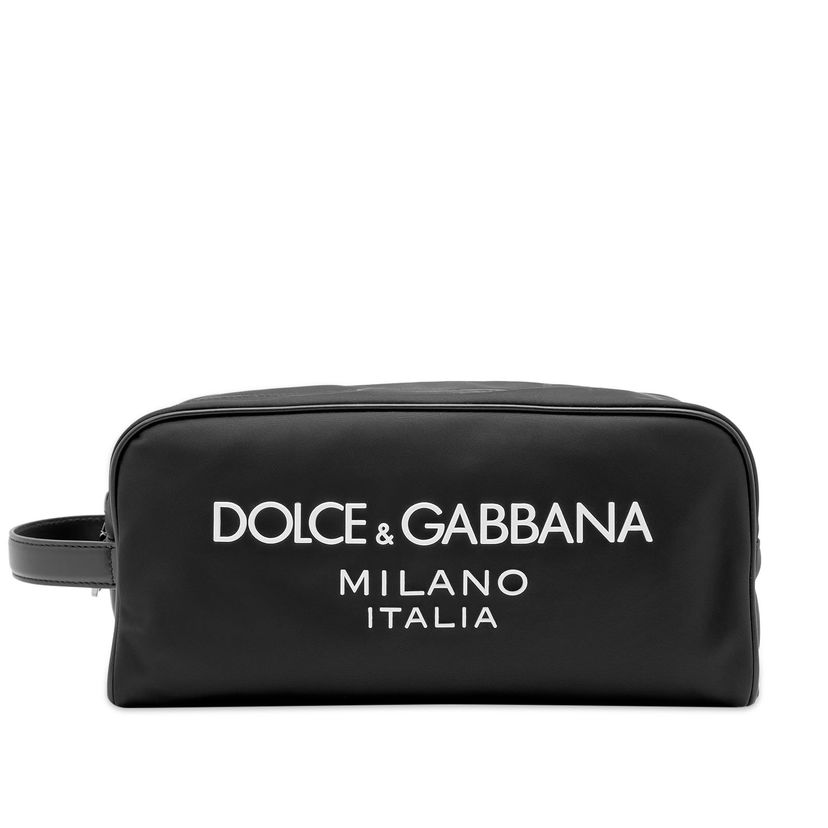 Matkalaukku Dolce & Gabbana Nylon Logo Wash Bag Black Musta | BT0989AG182-8B956