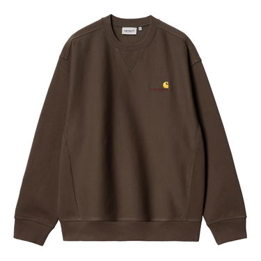 Huppari Carhartt WIP American Script Sweatshirt "Buckeye" Ruskea | I025475_BV_XX, 1