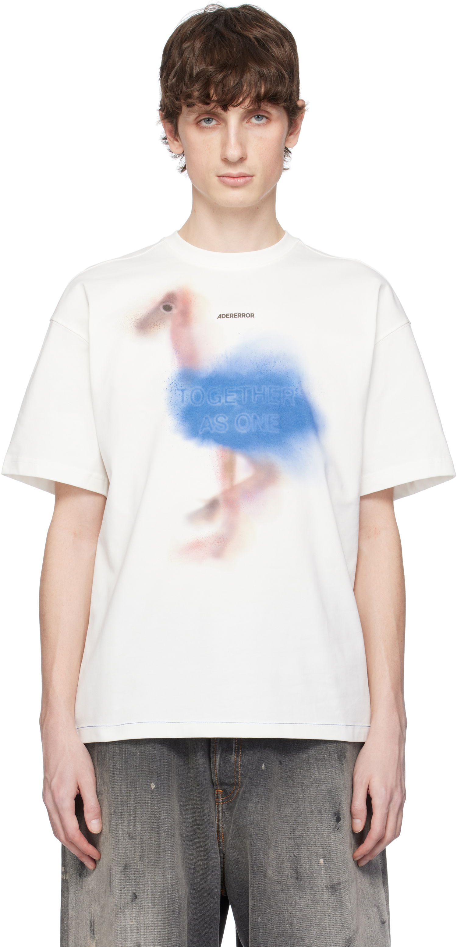 T-paita ADER ERROR ADER error Together As One Graphic T-Shirt Valkoinen | BO01SSTS0104OW, 0