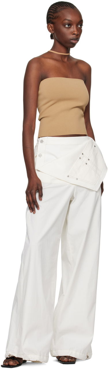 Tankkitoppi Dion Lee Dion Lee Reverse Halter Tank Top Beige | C7272SS24, 3