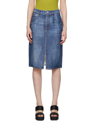 Hame Bottega Veneta Printed Midi Skirt Sininen | 9 737211 V30K0