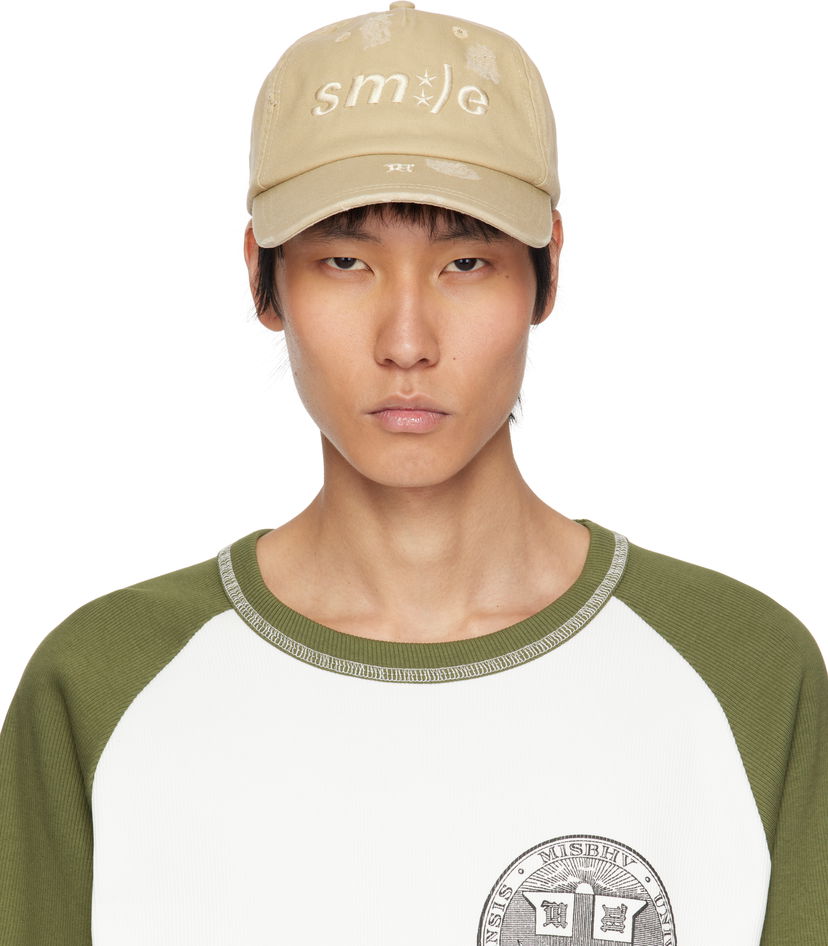 Korkki MISBHV MISBHV Smile Baseball Cap Beige | 250A507