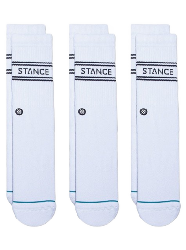 Sukat Stance Basic 3 Pack Crew Valkoinen | A556D20SRO-WHT