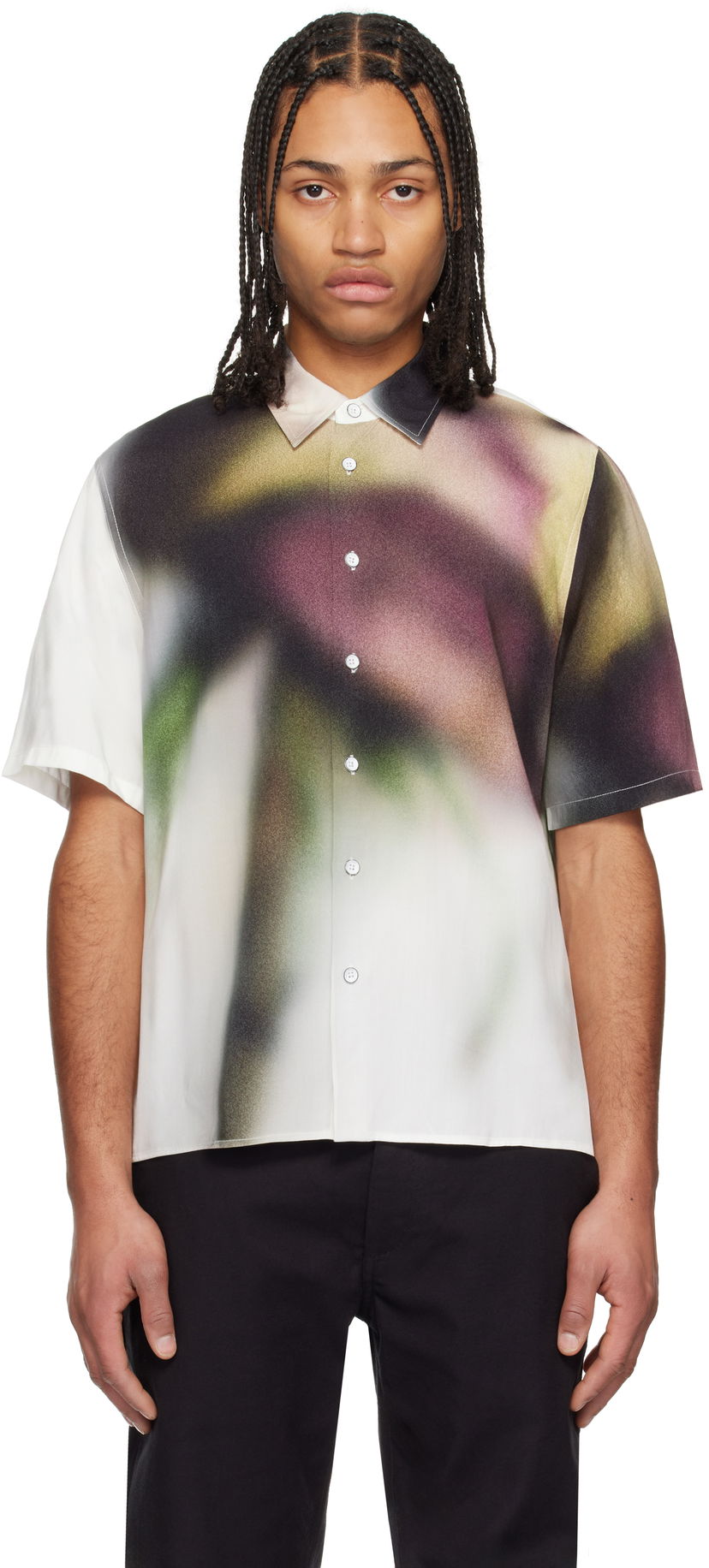 Paita rag & bone Rag & Bone Dalton Rose-Print Shirt Monivärinen | MBW24HA015RSML