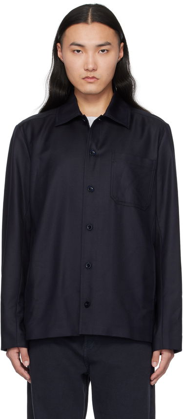 Paita A.P.C. Button-Up Regular-Fit Overshirt Sininen | LYAAV-H02991, 0