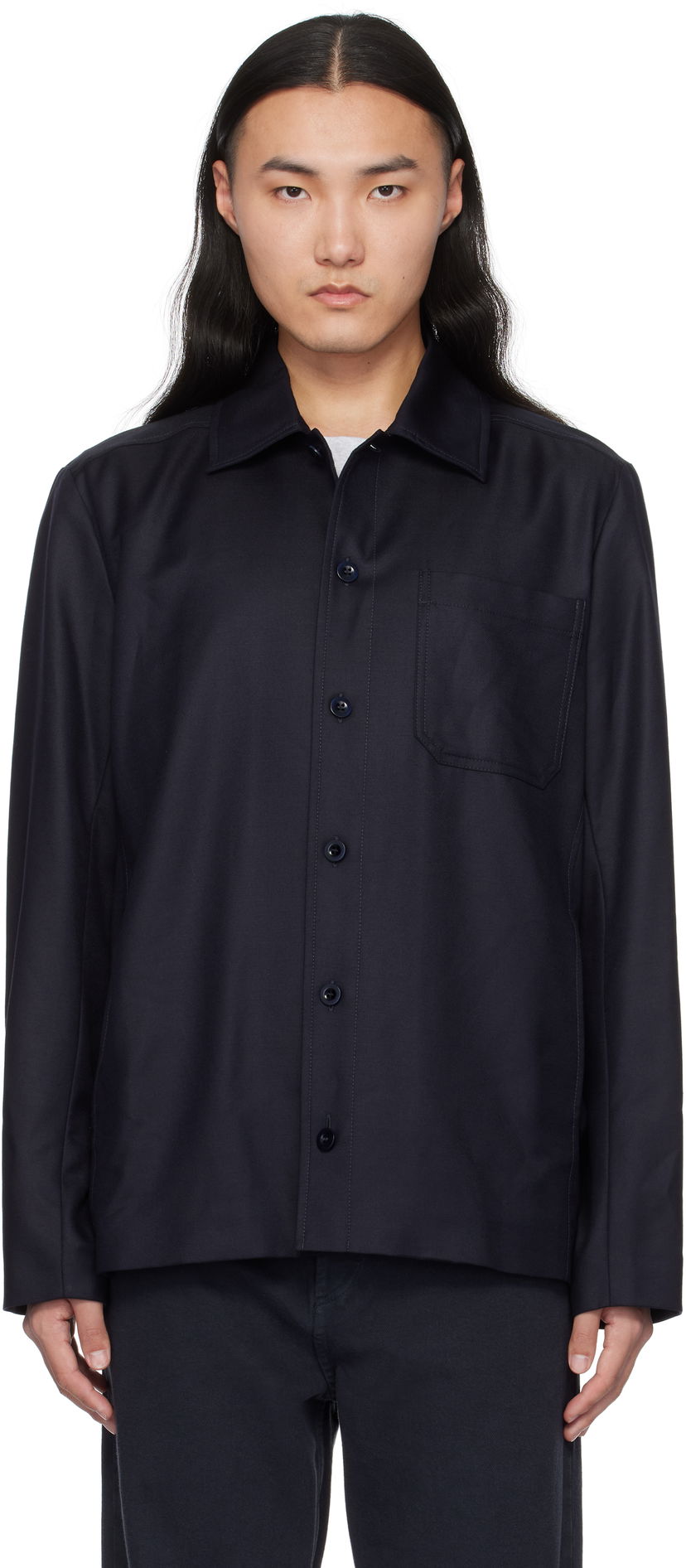 Paita A.P.C. Button-Up Regular-Fit Overshirt Sininen | LYAAV-H02991
