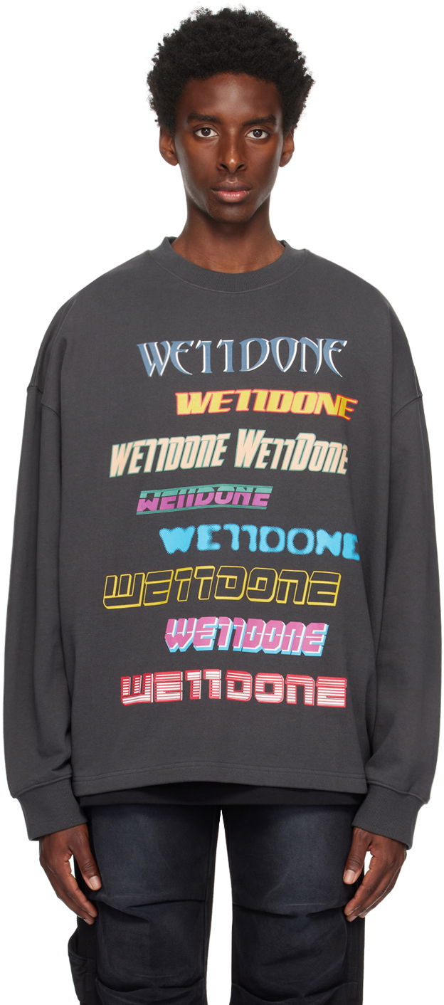 Huppari We11done We11done Graphic Sweatshirt Harmaa | WD-TP5-19-114-U-CH
