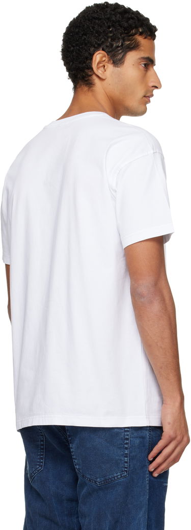 T-paita Diesel Short-Sleeve Crewneck Graphic Print T-shirt Valkoinen | A19571-0PLAT-100, 2