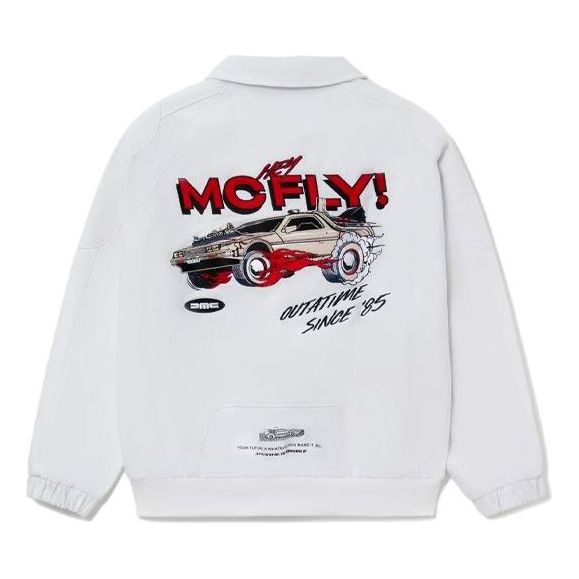Takki Li-Ning Back To The Future Graphic Work Jacket Valkoinen | AFDR831-2