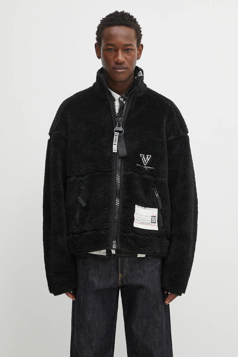 Takki Maison MIHARA YASUHIRO Maison MIHARA YASUHIRO AMATEUR SEWN WIDE BACK BOA Jacket Musta | A15BL601