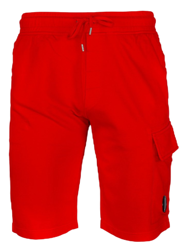 Shortsit C.P. Company Light Fleece Cargo Shorts Red Punainen | 12CMSB021A002246G455