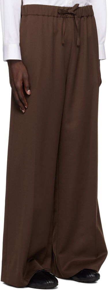 Housut Simone Rocha Simone Rocha Wide Leg Drawstring Trousers Ruskea | 4143D 1217, 1