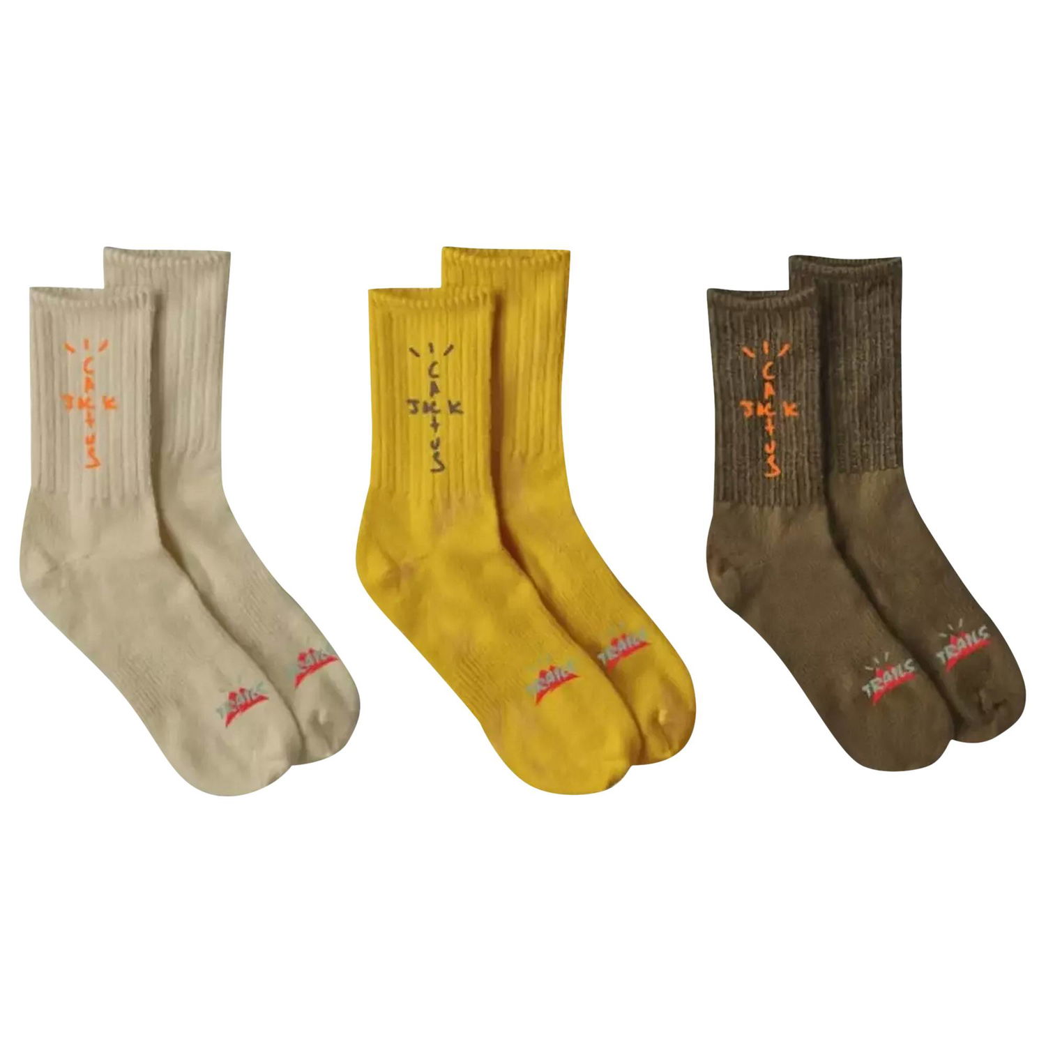 Alusvaatteet ja sukat Cactus Jack by Travis Scott Cactus Trails Hiking Socks Pack Monivärinen | CJNT AS25 BROW, 1