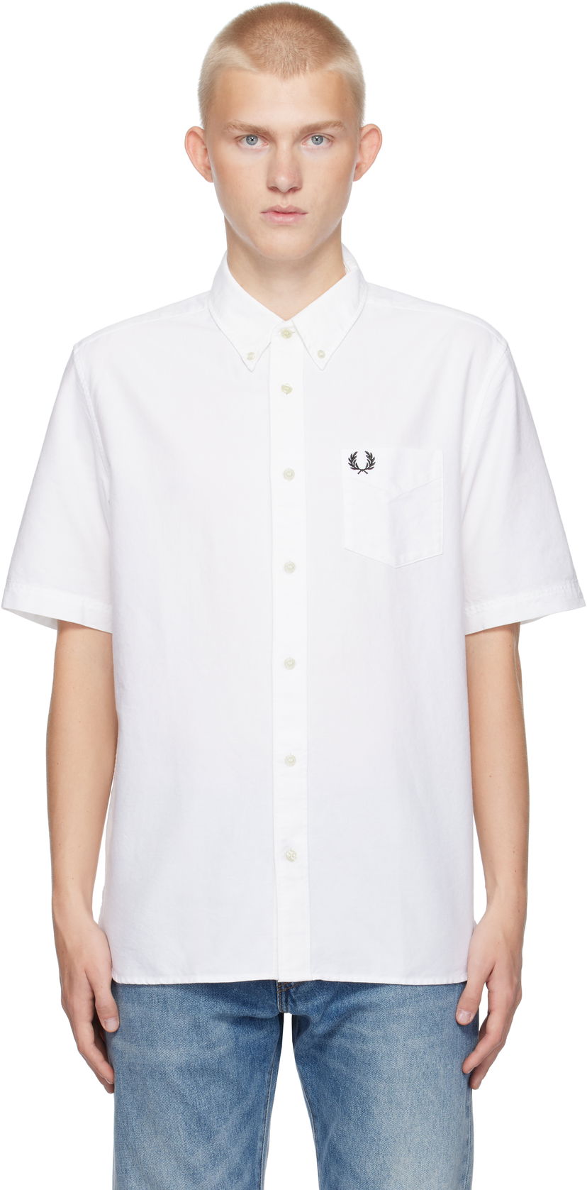 Paita Fred Perry Oxford Shirt Valkoinen | M8730