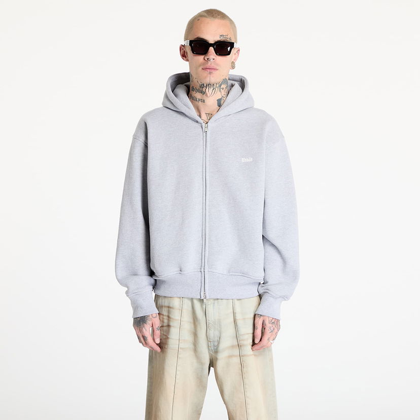 Huppari Rhude Rhude Classique Full-Zip Hoodie Harmaa | RHSS25HO012293048