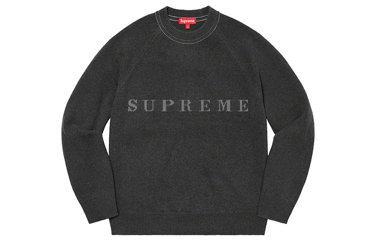 Villapaita Supreme Stone Washed Sweater Harmaa | SUP-FW20-179
