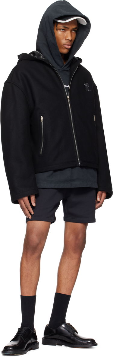 Takki Acne Studios Acne Studios Hooded Wool Blend Jacket Musta | B90811-, 3