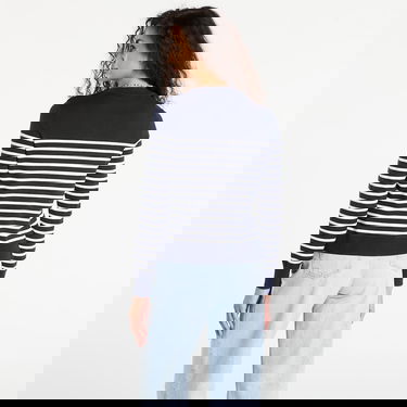 Villapaita Tommy Hilfiger Tommy Hilfiger Striped Crewneck Sweater with Gold Buttons Tummansininen | WW0WW47305-0FI, 2