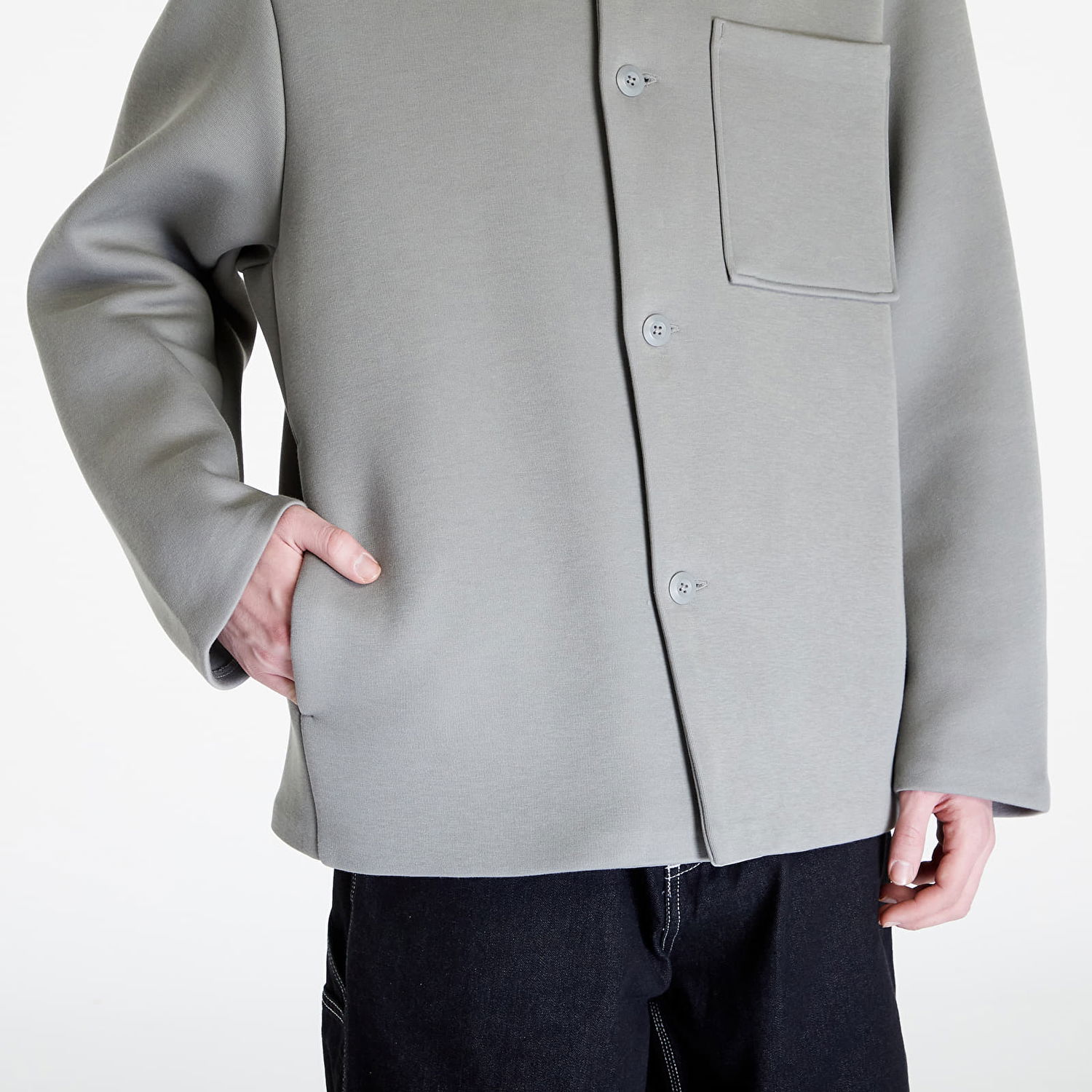 Takki Nike Sportswear Tech Fleece Reimagined Oversized Shacket "Dark Stucco" Harmaa | FB8167-053, 1