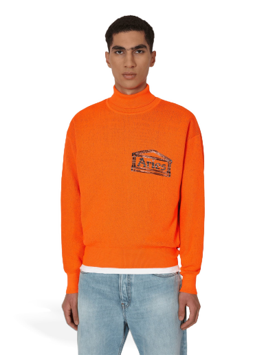 Villapaita Aries Temple Fluro Turtleneck Sweater Oranssi | FTAR20024 ORG