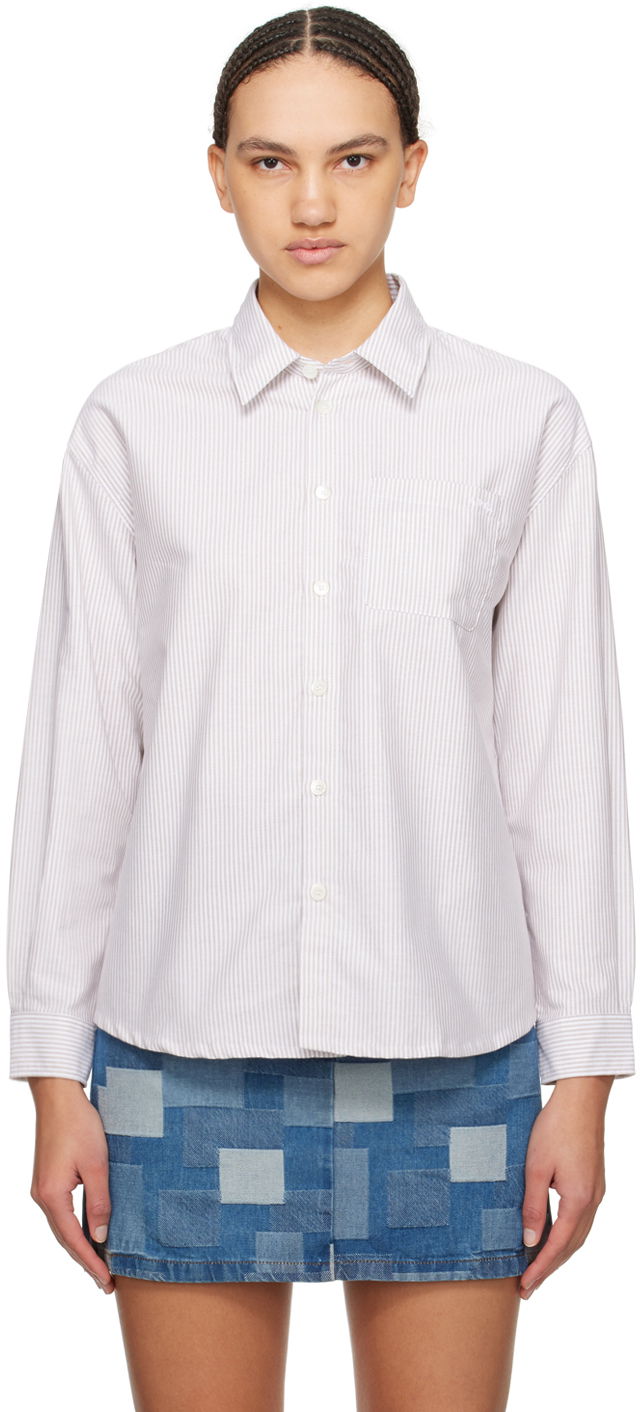 Paita A.P.C. Boyfriend Shirt Beige | COGUH-F12550