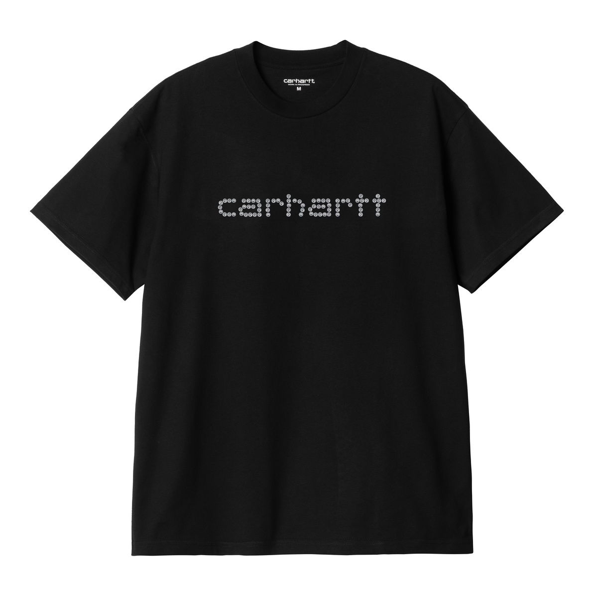 T-paita Carhartt WIP Short Sleeve Rivet Script T-Shirt Musta | I034396_18, 0