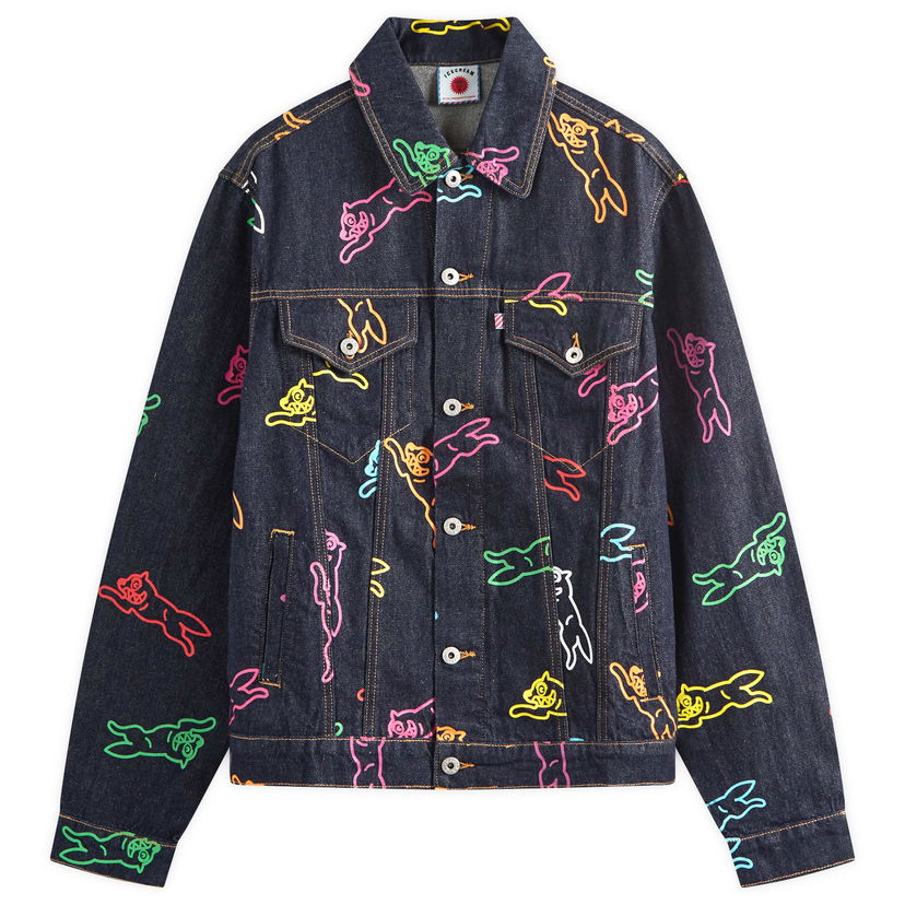 Takki BBC IceCream ICECREAM A/O Running Dog Denim Trucker Jacket Sininen | IC24245-MU