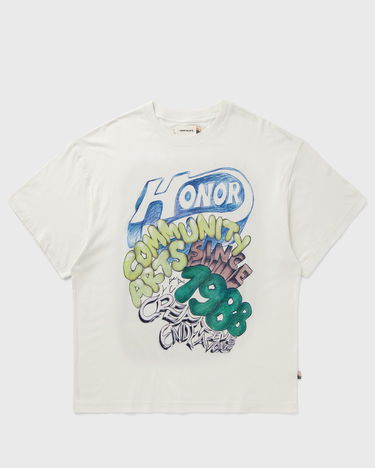 T-paita Honor The Gift Community Arts Creative T-Shirt Valkoinen | HTG250343-BONE, 0