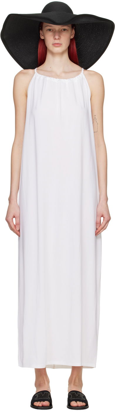 Mekko Max Mara Max Mara Garda Midi Dress Valkoinen | 2416621029600