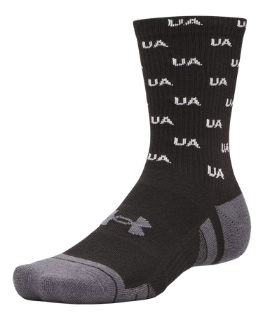 Sukat Under Armour Under Armour Performance Tech Crew Socks 3-Pack Musta | 1379515-004, 3
