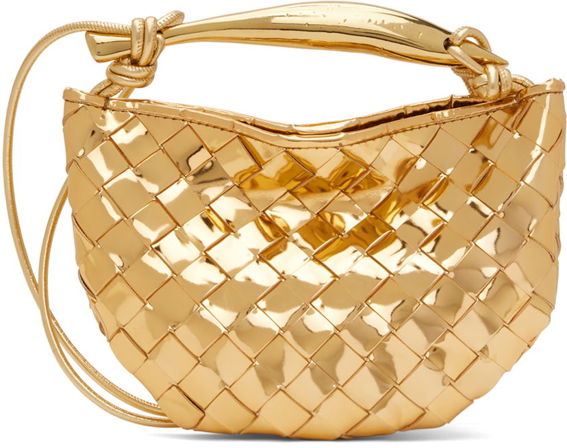 Olkalaukku Bottega Veneta Mini Sardine Bag Metallinen | 744267 V3QM2
