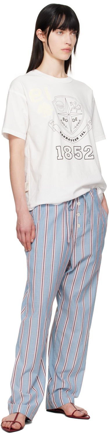 T-paita Bode Bode Crest Reversible T-Shirt Valkoinen | MRS25CS059, 4