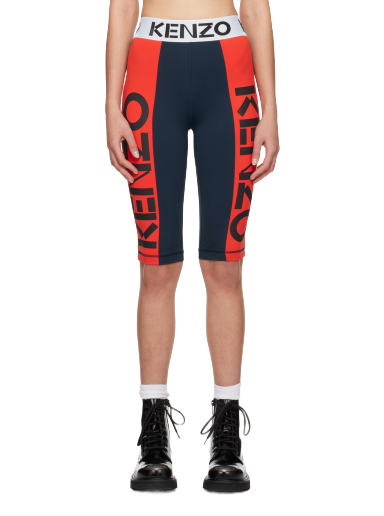 Shortsit KENZO Paris Printed Shorts Tummansininen | FD52PA7044SN