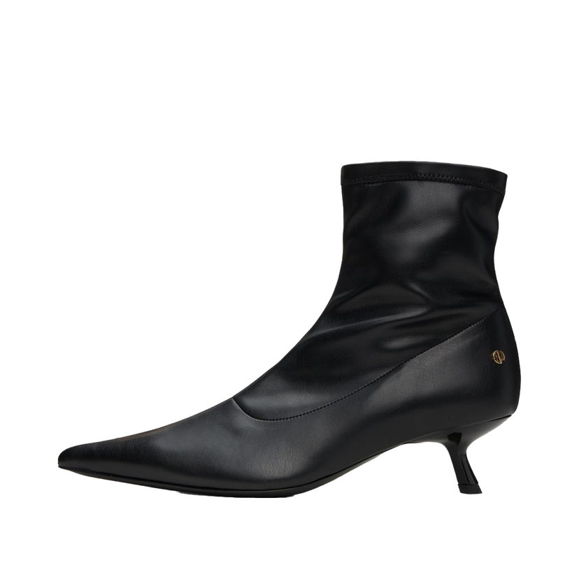 Tennarit ja kengät Anine Bing Leather Kitten Heel Ankle Boots Musta | A-14-1089-000