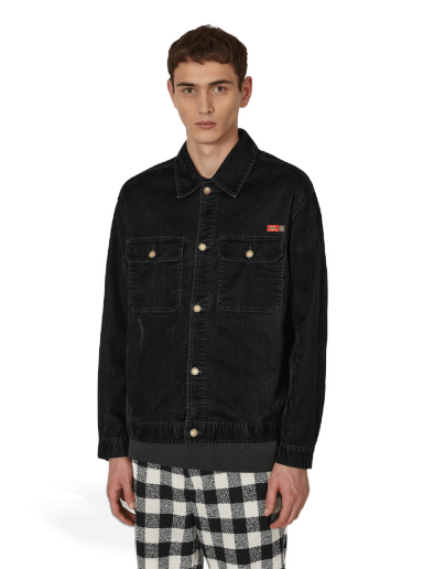 Takki Dickies Opening Ceremony x Flocked Jacket Musta | DK0A4Y4Y BLK1