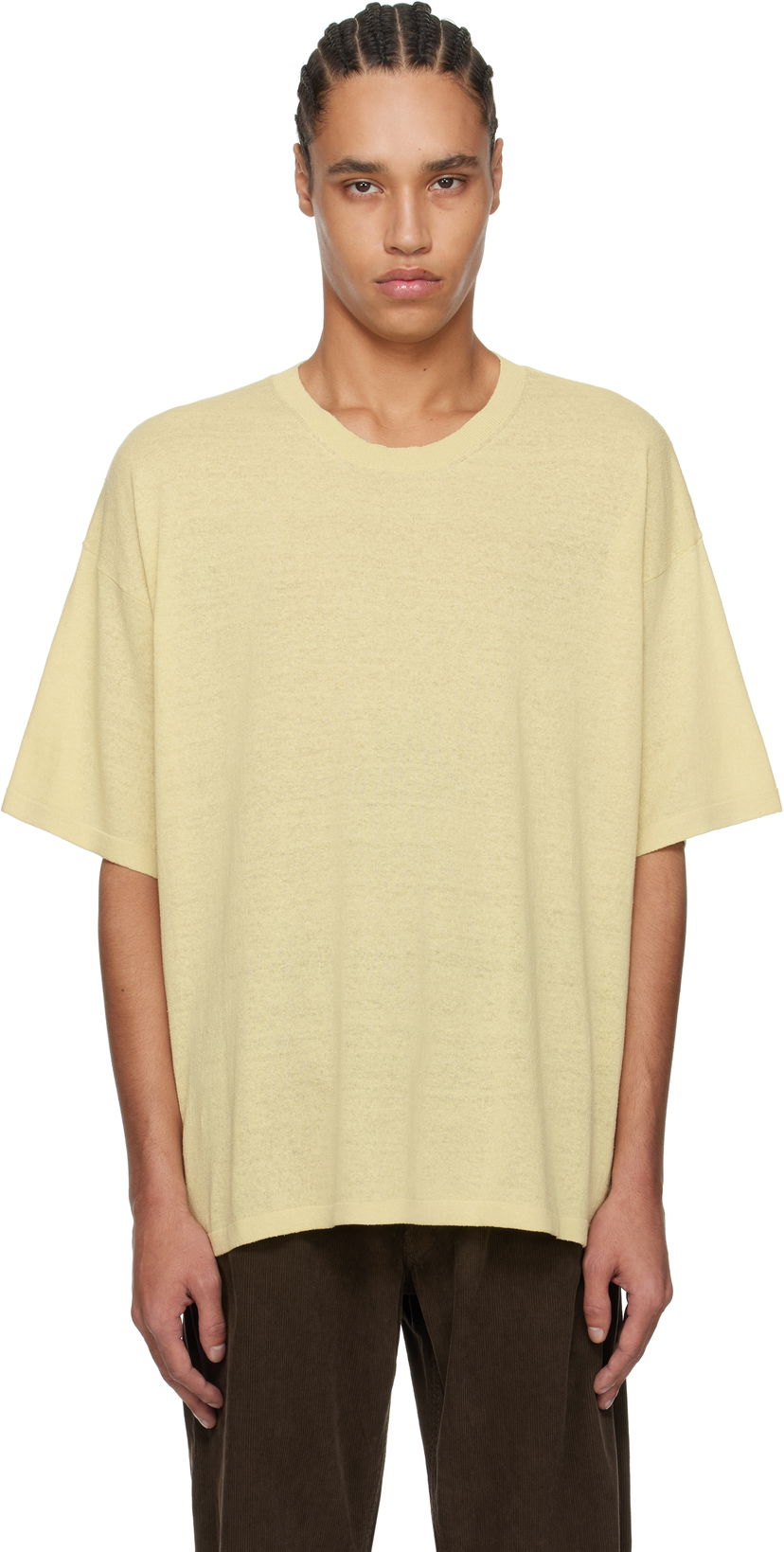 T-paita The Row The Row Stockton T-Shirt Keltainen | 912-Y901