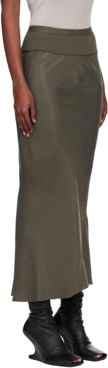 Hame Rick Owens Concordians Calf Bias Midi Skirt Vihreä | RP02E4334 HSCH, 1