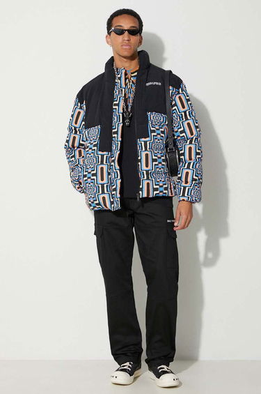 Puffer takki Marcelo Burlon Optical Cross Block Puffer Jacket Musta | CMEJ001F23FAB0023310, 1