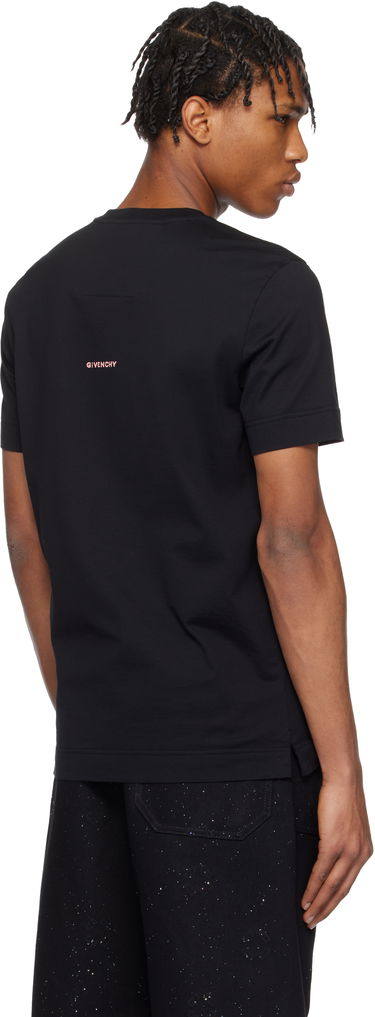 T-paita Givenchy Givenchy Slim-Fit 4G Embroidered T-Shirt Musta | BM716G3YCD024, 2