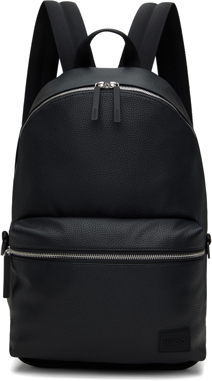 Reppu BOSS Faux-Leather Backpack Musta | 50535693