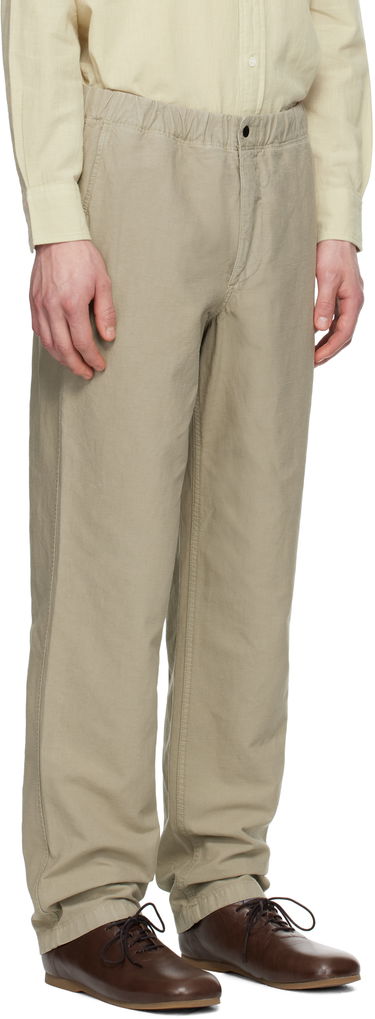 Housut NORSE PROJECTS Norse Projects Ezra Relaxed Cotton Linen Trousers Beige | N25-0420, 1