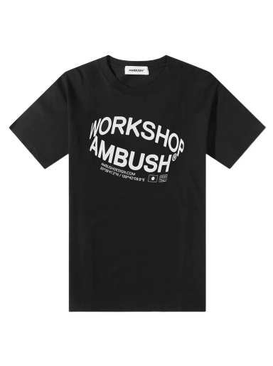 T-paita Ambush Revolve Logo Tee Musta | BMAA064S23JER0011004