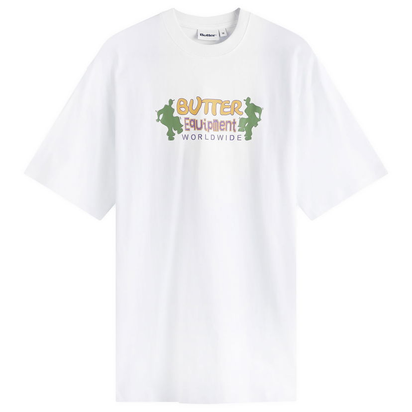 T-paita Butter Goods Breaker T-Shirt Valkoinen | BGQ224D10201